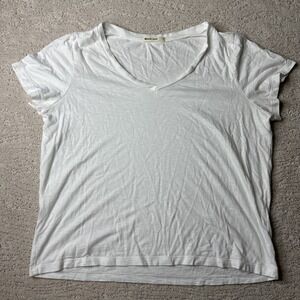 Women's Marine Layer Large Cotton Blend Short Sleeve V Neck Tshirt Basic‎